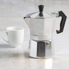 Primula Classic Stovetop Espresso and Coffee Maker, Moka Pot for Italian and Cuban Café Brewing, Greca Coffee Maker, Cafeteras, 3 Espresso Cups, Silver