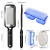 Professional Pedicure Kit, Stainless Steel Heel Scraper for Women Feet Care, Foot Pumice Stone for Feet Hard Skin Remover in Shower, Pumice Stone and Brush for Feet Callus Removal at Home/Salon
