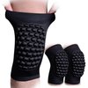 COOLOMG Basketball Knee Pad for Kids Youth Adult, Compression Anti-slip Knee Sleeve for Baseball Volleyball Football, Sports Knee Protector (1 Pair) Black L
