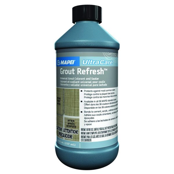 Mapei Grout Refresh Colorant and Sealer: Grout Paint and Sealant - 8 Ounce Bottle, White