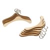 Toyvian Kids Hangers Dollshouse Ornament 10Pcs Doll Clothes Doll Accessory Mini Hangers for Earrings 18 inch Doll Hangers Hanger Miniature Wooden 18 Inch Clothes Kids Earrings