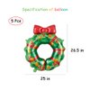 HBLHBLMI Christmas Wreath Balloons for Christmas Party Supplies Birthday Party Decorations - 5Pcs
