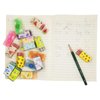 Cute Erasers for Kids Bulk 16 Pack Animal Food Fun Desk Pets Pencil Students School Supplies Prize Gifts Party Favors