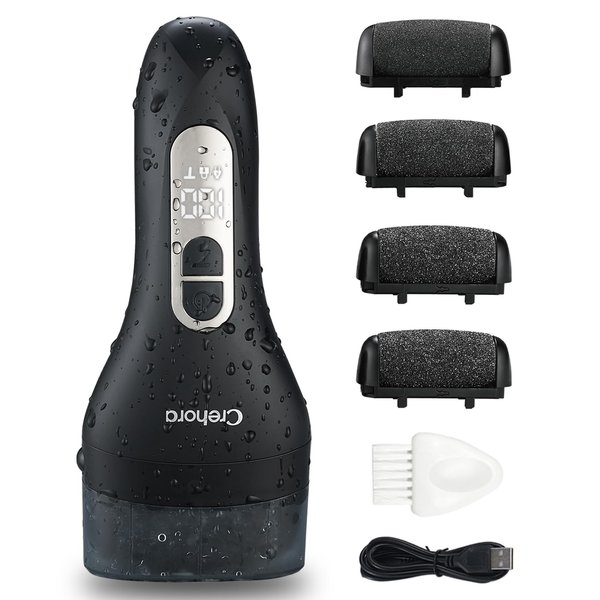 Electric Callus Remover for Feet, Electric Foot Callus Remover Rechargeable, Electric Foot File Pedicure Kits, Waterproof Electric Foot Scrubber Pedicure Tools for Hard Cracked Dry Dead Skin