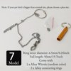 Bird Foot Chain Flying Stainless Steel Training Rope Outdoor Parrot Ankle Foot Ring Accessories Bird Harness Leash Prevent Escaping (Model7)