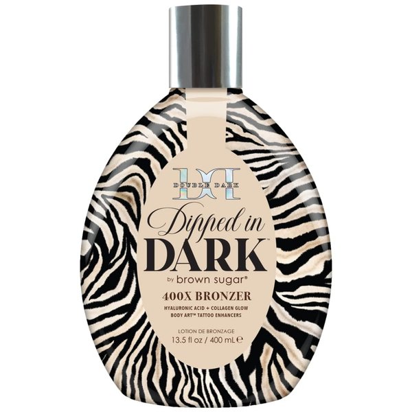 Brown Sugar Double Dark Dipped in Dark 400X Bronzer Tanning Bed Lotion 13.5 oz