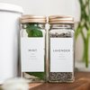 Minimalist Spice Jar Labels - 146 Preprinted Stickers for Organizing Containers, Herbs and Seasonings in the Kitchen Pantry