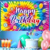 Tie Dye Birthday Backdrop, Tie Dye Party Supplies Birthday Decorations, Rainbow Birthday Banner Background, 60's 70's Hippie Theme Groovy Birthday Party Decorations, 71 x 43 Inches