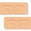 Guapa 3D Eyebrow Module Silicone Skin with Printed Guiding Lines for Starters and Professional Tattoo Training Perfect for Permanent Makeup Hairstroke Eyebrows Practice (3D eyebrow template-1 pcs)