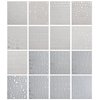 Silver Marble Line Nail Stickers, 16 Sheets Self-Adhesive Nail Decal Nail Art Decoration Design Supplies
