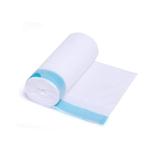 Small Drawstring Trash Bags,1.2-1.5 Gallon White Garbage Bag Home Trash Can Liners 60 Counts