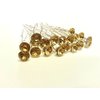CraftbuddyUS 21pcs 8mm Champagne Glass Crystal Rhinestone Diamante Wedding Bridal Prom Hair Pins