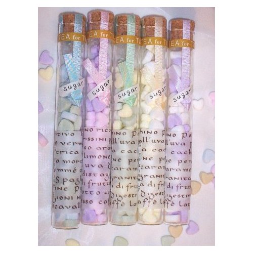 Blue & White Heart Shaped Sugar Cubes - 1 tube
