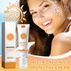 Face Sunscreen Cream SPF 50+ PA+++,Moisturizing Sunscreen for Face,Long Lasting Refreshing Tinted Face Moisturizer Sunblock for Women Men,Non-greasy Travel Size Facial Sunscreen Lotion