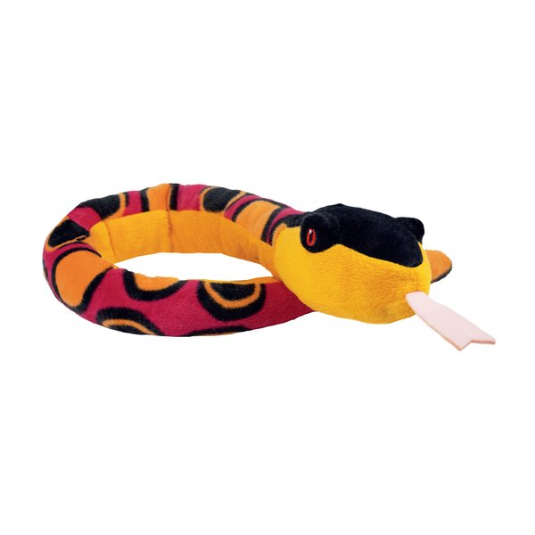 EcoBuddiez Sssnakes - Rainbow Boa from Deluxebase. Small 70cm Soft Toy Snake Stuffed Animal. Soft Plush Snake Made from Recycled Plastic Bottles. Perfect Eco-Friendly Snake Toy for Boys and Girls