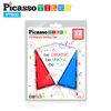 PicassoTiles Magnetic Building Block Set Isosceles Triangle Magnet Tiles Construction Toy STEM Learning Kit Educational Playboard Prek Pretend Play Stacking Blocks Child Brain Development PTE03