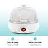 Elite Gourmet EGC322CW Easy Egg Cooker Electric 7-Egg Capacity, Soft, Medium, Hard-Boiled Egg Cooker with Auto Shut-Off, Measuring Cup Included, BPA Free, Classic White
