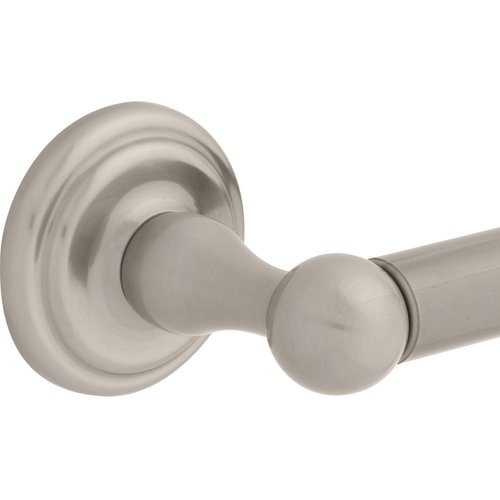 Franklin Brass Jamestown (1-Pack) Toilet Paper Holder Brushed Nickel Tissue Roll Holder for Bathroom Organization and Storage Spring-Loaded Toilet Tissue Holder Wall Bathroom Accessories 9008SN