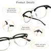 LifeArt 2 Pairs Blue Light Blocking Glasses, Anti Eyestrain, Computer Glasses, Gaming Glasses, TV Glasses for Women Men, Anti Glare (Clear Gold + Black Silver, No Magnification)