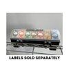 QSRProducts 7-Slot Day of The Week Covered Label Dispenser (for 3/4" or 1" Labels) - Food Sticker Holder for Inventory Management and Meal Prep, Protects Labels Inside