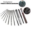Utoolmart Hand Reamer 14mm Alloy Tool Steel H8 6 Straight Flutes 9Crsi Hand Milling Cutter Tool 1pcs