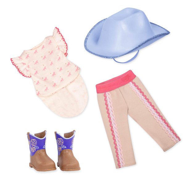 Glitter Girls – Riding at its Best Equestrian Outfit – 14-inch Doll Clothes – Toys, Clothes, and Accessories for Girls Ages 3 and Up