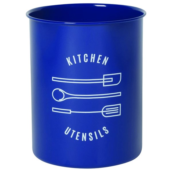 Now Designs Powder-Coated Steel Utensil Crock, Navy