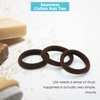 HOYOLS Soft Seamless Hair Ties, Dark Brown Stretch Cotton Hair Bands Ponytail Holder for Women Thick Hair, No Slip No Damage No Pull Scrunchies Headbands 100 Pcs (Espresso)