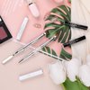 2pcs Hard Gel Nail Brush, French Tip Nail Gel Liner Brush, Dual-Ended Nail Design Brushes Rhinestone Handle Nail Brush, French Manicure Brush Builder Gel Brushes for Design Nails Professional Nail Art