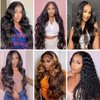 ADOIFAIR Body Wave Bundle 22 24 26 Inch Body Wave Human Hair Bundles Body Wave Hair 3 Bundles 10A Grade 100% Unprocessed Brazilian Virgin Hair Extensions for Black Women