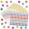 Lincia 1200 Pcs Star Glitter Stickers Sparkly Small Stickers for Kids Toddlers Teacher Reward Sheet Incentive Charts Classroom School Home Art Craft Party Favor Supplies