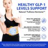 GLP-1 Supplement for Women & Men, Natural GLP-1 Support, 43 in 1 with Akkermansia Probiotic, Berberine, Inulin,Turmeric, HMB, GLP1 for GLP 1 Levels, Metabolism, Digestive & Gut Health - 60 Count