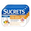 Sucrets Sore Throat & Cough Lozenges, Honey Lemon, 18 Count (3 Pack)