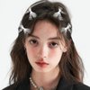 4Pcs White Lace Hair Bow for Women,Lace Bow Hair Clips,Lace Bows for Hair,Bowknot Hair Clips,Tulle Bow Barrettes,Elegant Hairpins Alligator Hair Clips Hair Accessories for Girls Toddlers Women