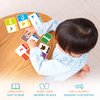 merka Toddler Flash Cards Alphabet, Double-Sided Flash Cards for Toddlers 1-4 Years, Set of 64 Letters, Colors, Shapes and Numbers, Learning Toy Educational Preschool Toddler Flashcards