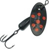 Panther Martin PMBFL_6_ Spotted Teardrop Spinners Fishing Lure - Black Flourescent - 6 (1/4 oz)