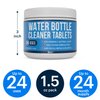 Water Bottle Cleaning Tablets & Reservoir Bladder Cleaner Tabs (24 Tablets) | Remove Stains & Odors. Compatible with Hydration Bladders, Hydroflask, Camelbak, YETI, Thermos - Made in USA