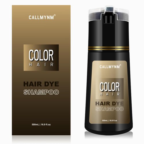 Black Hair Dye Shampoo for Gray Hair, Magic Black Hair Dye In Minutes, Natural & Long-Lasting Hair Color, Champu Para Canas, 3 In 1 Hair Color Shampoo for Men Women(Black)