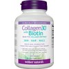 Webber Naturals Collagen30 with Biotin, 2,500 mg of Bioactive Collagen Peptides with 5,000 mcg of Biotin Per Serving, 120 Tablets, For Advanced Nourishment of Skin, Hair and Nails, Dairy & Gluten Free