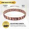 MagnetRX® Copper Anklet for Men and Women – Ultra Strength Magnetic Ankle Bracelets for Women & Men – Effective Copper Magnetic Ankle Bracelet (Men Copper Anklet)