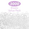 Expressions 3,000pc Hair Elastics Snag-Free Rubber Bands Small Clear Hair Elastics, Mini Hair Rubberbands For Easy Hairstyling - Clear Hair Ties