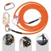 14ft Flip Line 1/2in Diameter,Steel Wire Core Flipline Kit,Tree Climbing Lanyard,Cable Lanyard Kit with Steel Swivel Snap Hook Triple Lock