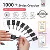 SAVILAND Cat Eye Magnet for Nails: 10PCS CatEye Gel Nail Polish Strong Nail Magnets Set 1000＋Styles Creation Magnetic Wand Quicker DIY Nail Art Tools for Enthusiasts Technicians Salon Home Studio