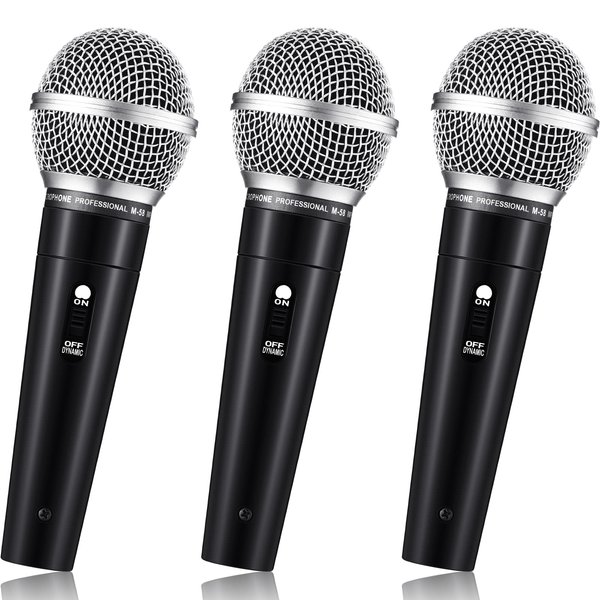 Zubebe 3 Pcs Kids Microphone Toy Fake Microphone Plastic Microphone Prop Pretend Play Microphone Black Antique Microphone Prop for Children Karaoke Prop Pretend Play Party Favor