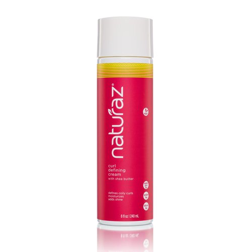 Naturaz Curl Defining Cream |100% Vegan, Cruelty Free, Paraben Free| Deeply Moisturizing, Medium Hold, Aloe Vera Based Gel For African American Hair| Curl Definer for Dry, Curls and Coils | 8 Oz