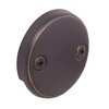 Lift and Turn Bath Drain Plug Kit with Two-Hole Overflow Faceplate, Oil Rubbed Bronze