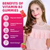 VCCHUYH Vitamin B2 Gummies for Kids & Adults, VIT B2 Riboflavin 400mg Supplement with Magnesium for Migraine Relief & Nervous System Support, Non-GMO, Vegan, Raspberry Flavor 120 Count