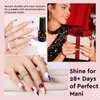 MEFA 56 Pcs Gel Nail Polish Kit with U V Light, 32 Colors All Seasons Soak Off Gel Polish Nail Set with Matte/Glossy Base Top Coat Essential Manicure Tools Nails Art DIY Gifts