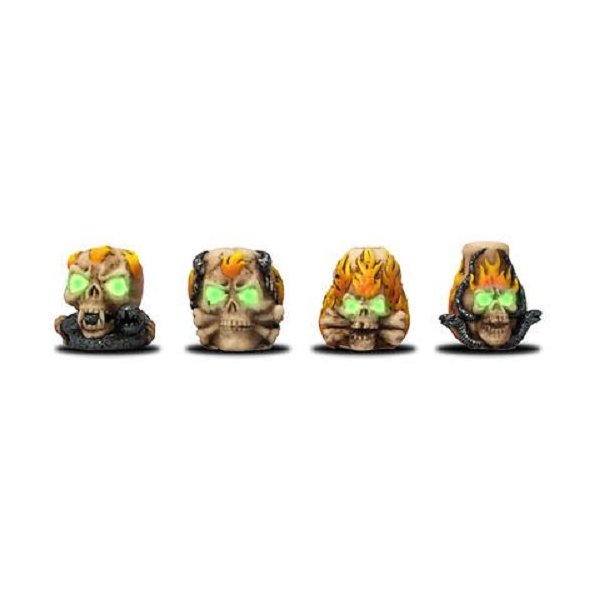 4 x Skull Glow In The Dark Tobacco Cigarette Snuffers // Assorted Designs