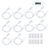 Sonew 10pcs NC Recessed Wired Door Window Sensor Magnetic Switch for Home Security Alarm System
